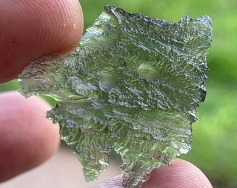 Museum Quality Moldavite Tektite - 4.16 g - Chlum Mine - Powerful