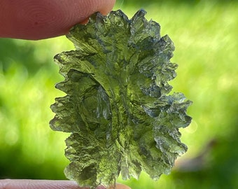 Spikey Besednice Hedgehog Moldavite Tektite - 8.53 g - ‘jezkovna’ Collectible - Extremely Rare / Powerful