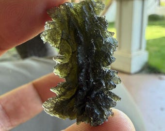 Besednice Jezkovna Moldavite Tektite - Rare 7.5 g - Collectible - Spikey Extremely Powerful
