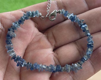 Kyanite Chip Bracelet - Adjustable