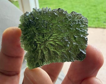 Besednice Moldavite Tektite: Rare Spikey Collectible (18.6 g)