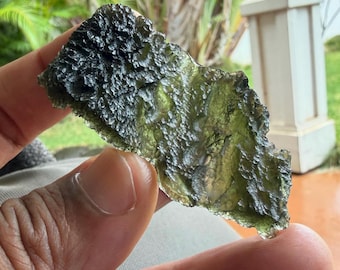 Collectible Quality ANGEL CHIME Moldavite Tektite - Extremely Powerful - Rare 17.8 grams