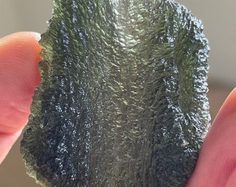 Collectible 24 g Angel Chime Moldavite Tektite - Chlum Mine - Extremely Rare / Powerful