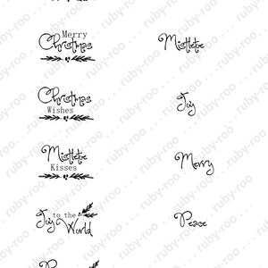 Timbres numériques, téléchargement numérique, Noël, sentiments, fabrication de cartes, papercraft, impression et découpe