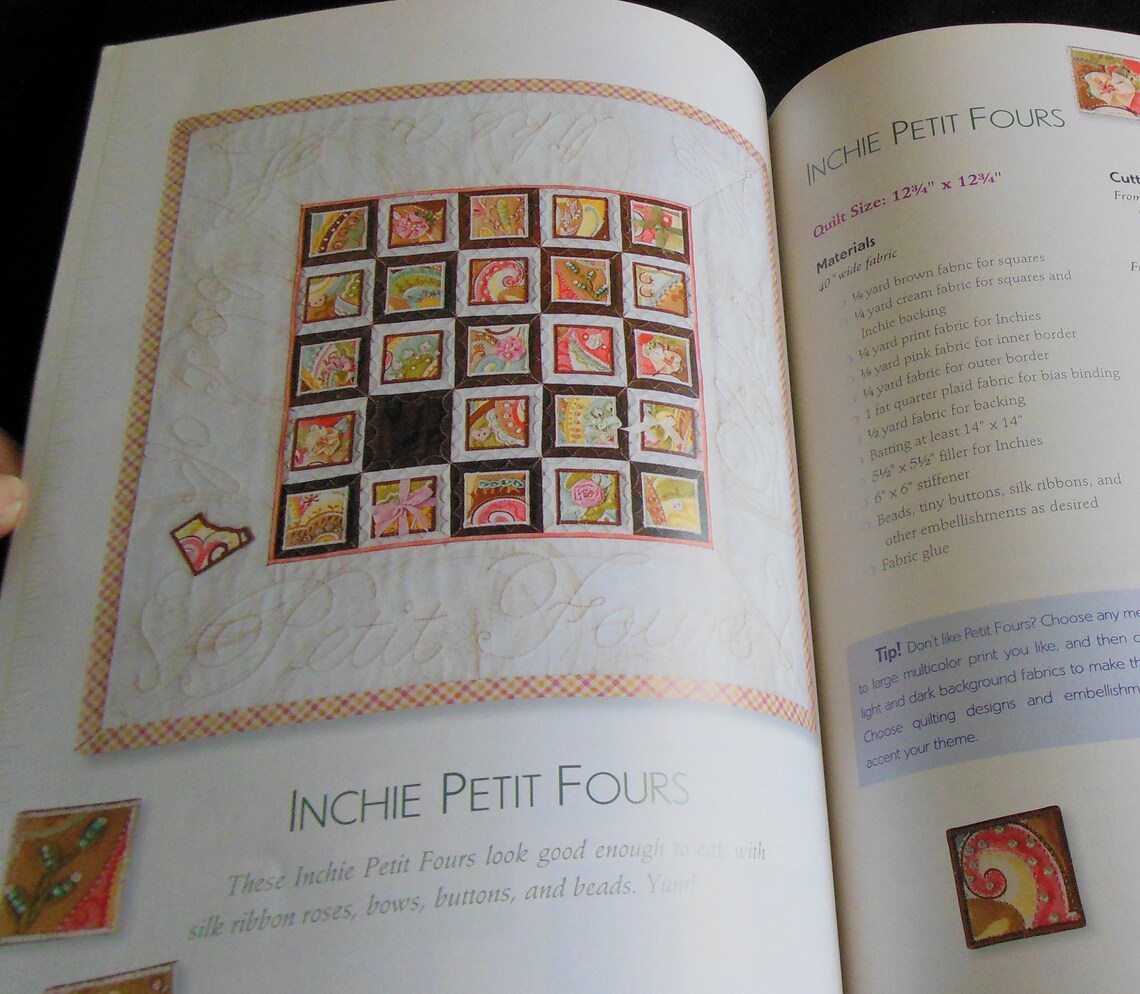 INCHIE QUILTS by Nadine Ruggles AQS Publishing Paperback Book Patterns