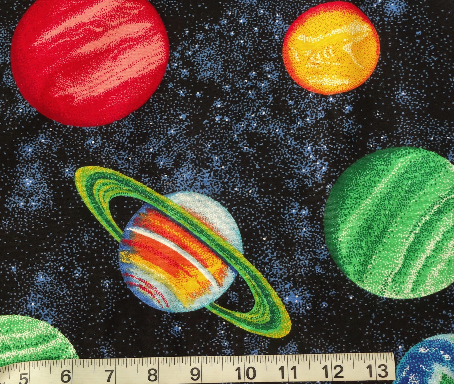 Outer Space Cotton Quilt Craft Fabric BTY by the Yard Etsy