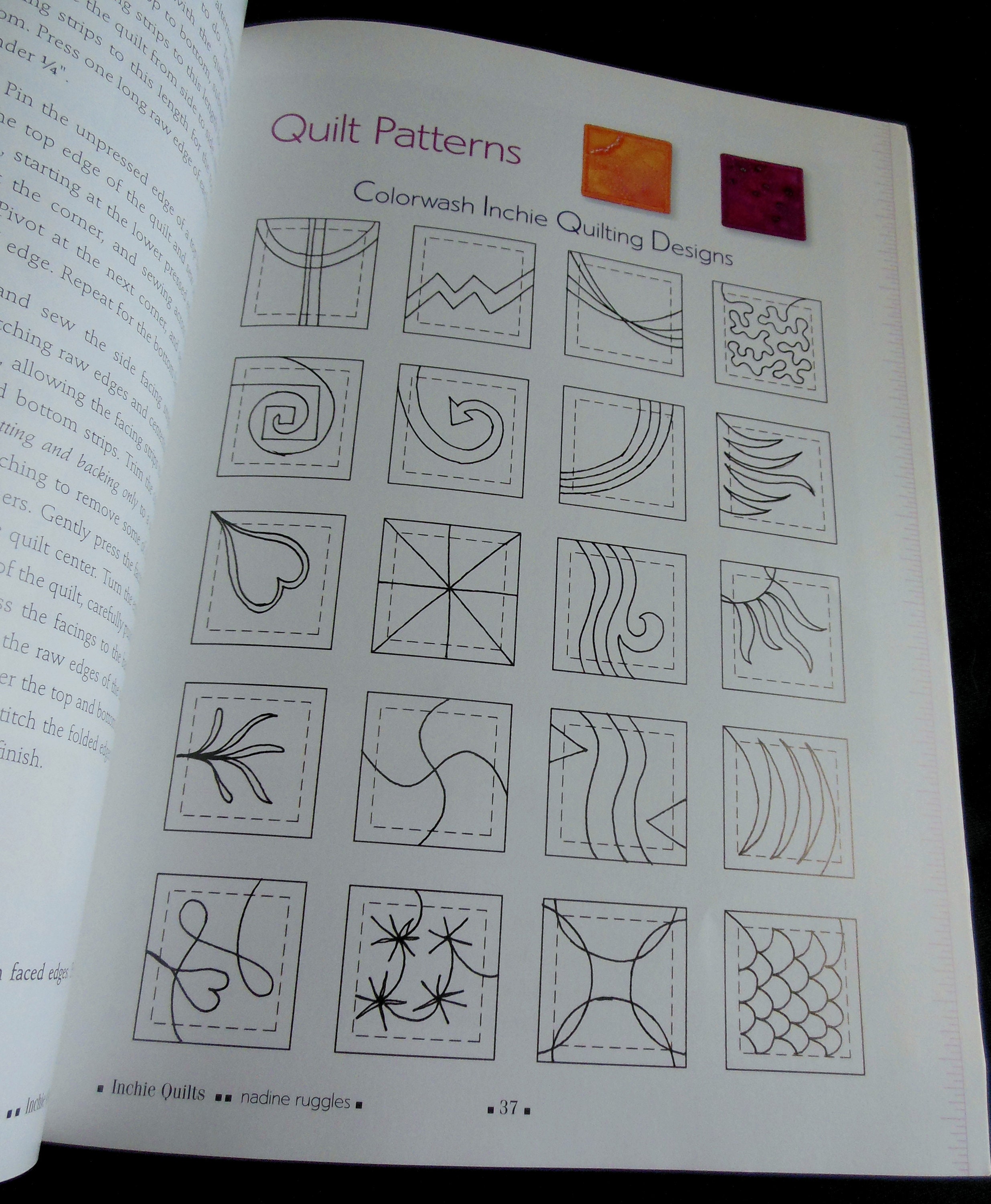 INCHIE QUILTS by Nadine Ruggles AQS Publishing Paperback Book Patterns