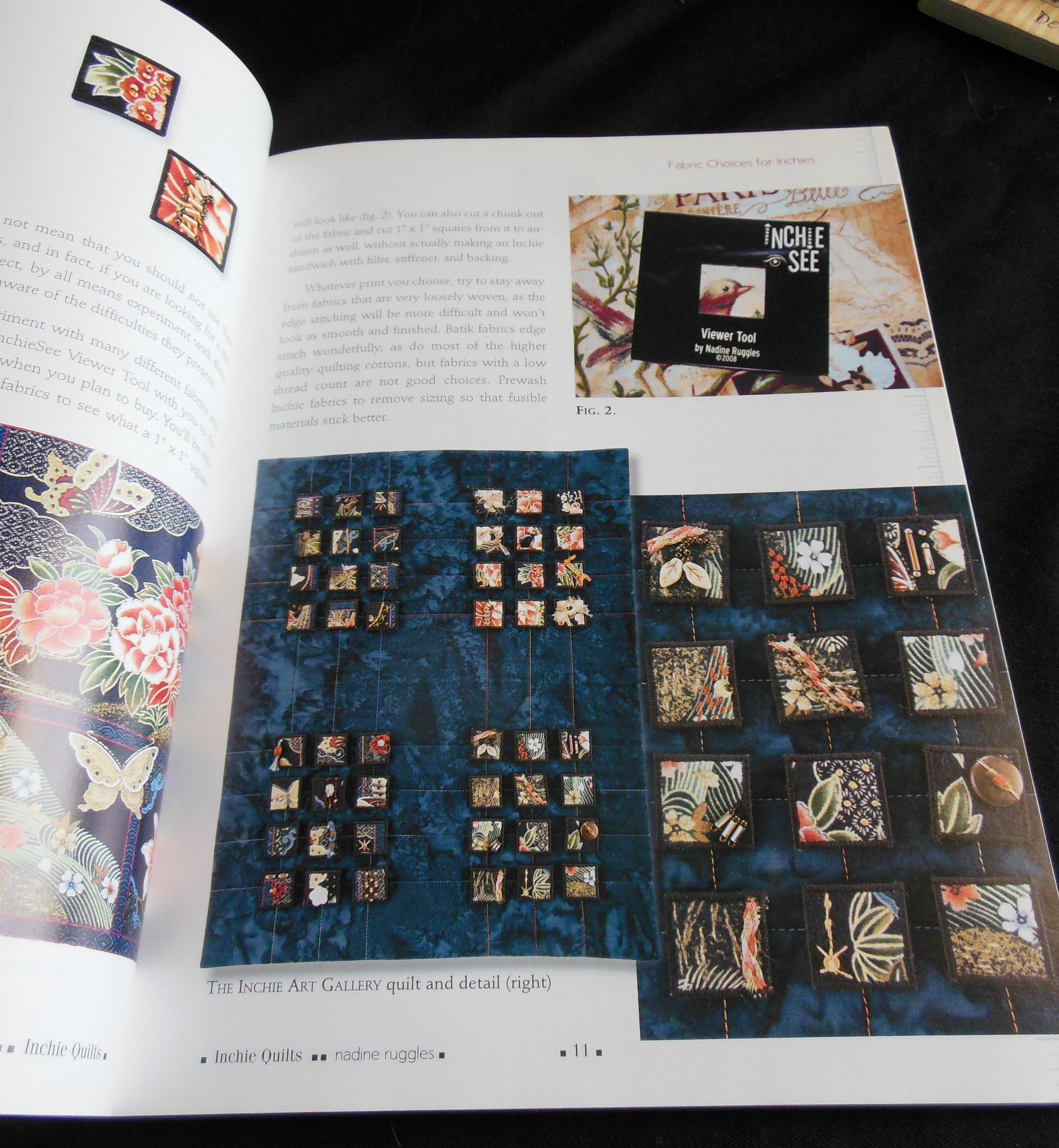 INCHIE QUILTS by Nadine Ruggles AQS Publishing Paperback Book Patterns