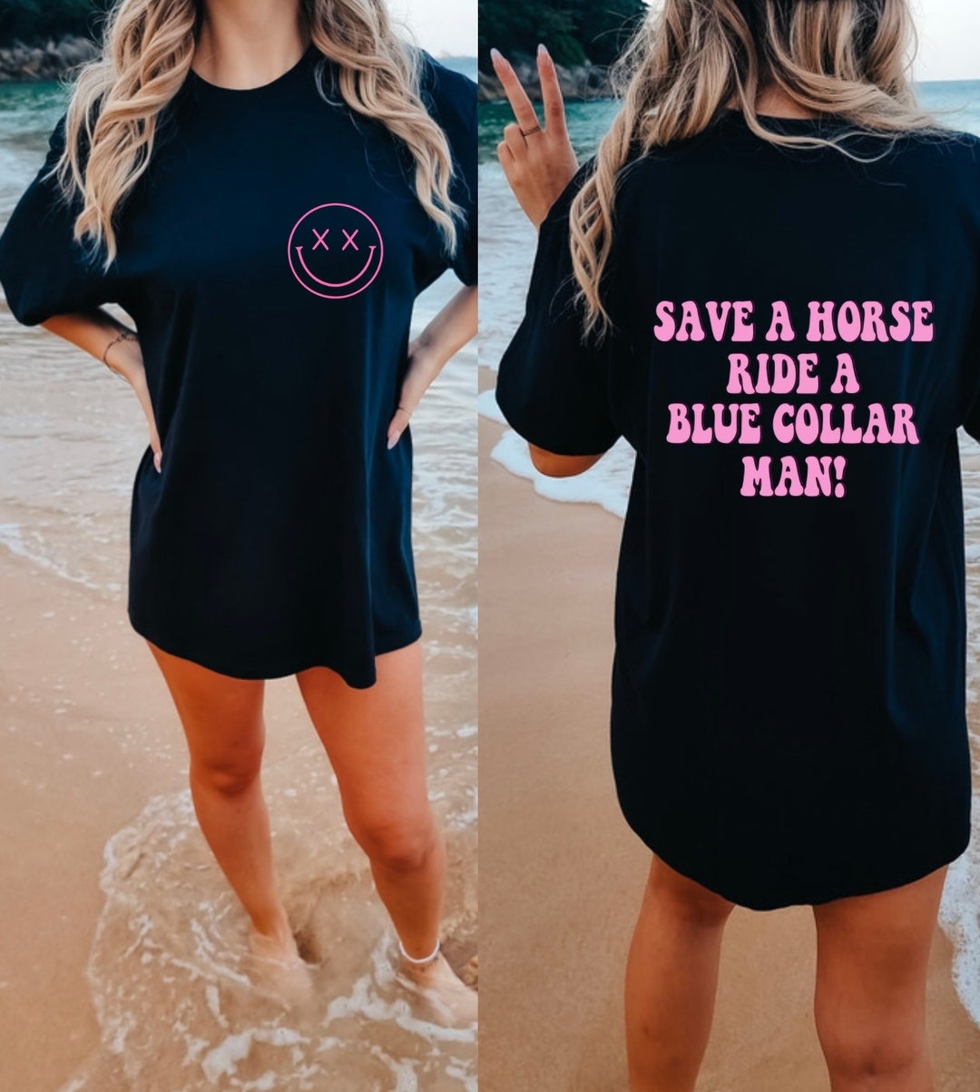 Save a Horse Ride a Blue Collar Man Blue Collar Lover Etsy