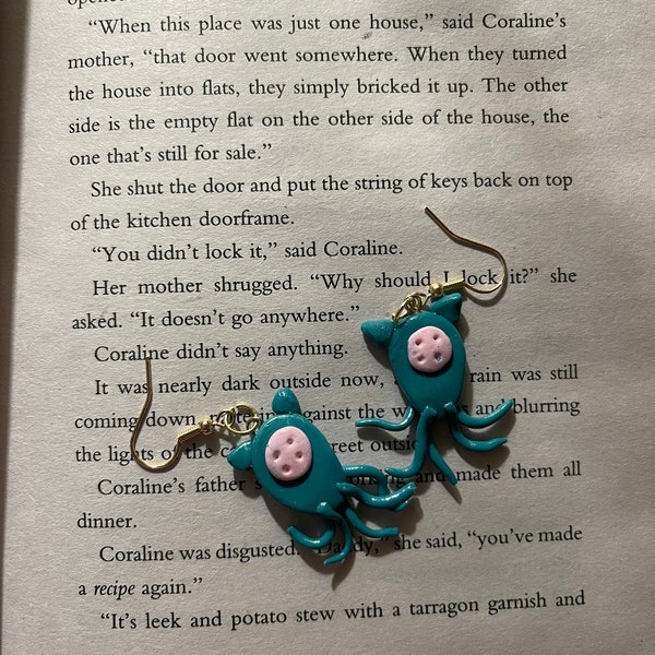 Squid Earring | Coraline Inspired Earrings | What’s shakin baby? Earrings | Funky Earrings | Unique Earrings