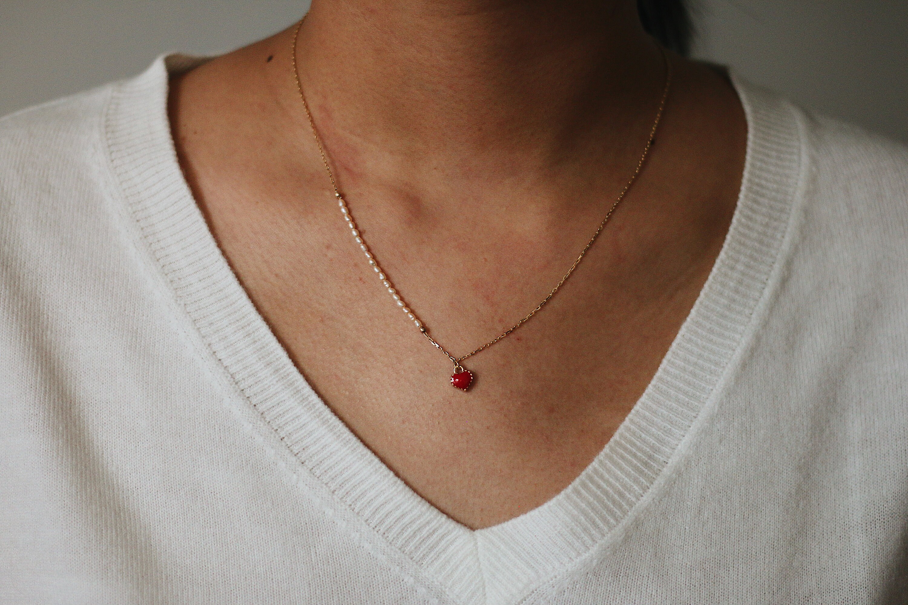 ★ENGBROX★ amelia pearl flower necklace EBNL24029RB The Amelia Pearl Necklace - ShopperBoard