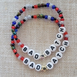 Bad Batch Bracelets-Clone Force 99 Bracelet-TBB-Hunter-Omega-Tech-Wrecker-Crosshair-Echo-Star Wars Inspired Bracelet-Stretchy Bracelet