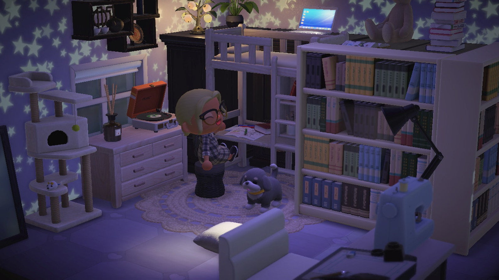 ACNH Bedroom Set Animal Crossing New Horizons Loft Bed Etsy