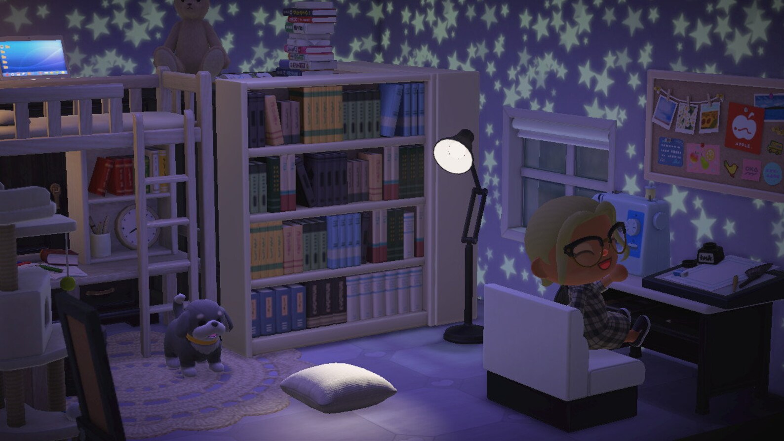 ACNH Bedroom Set Animal Crossing New Horizons Loft Bed Etsy