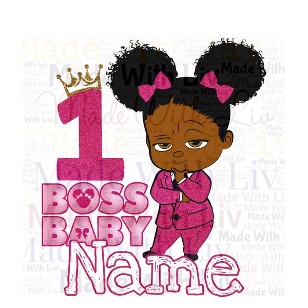 Printable Boss Baby 1st Birthday | Personalized Digital File