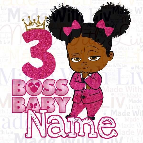 Printable Boss Baby 3rd Birthday | Personalized Digital File