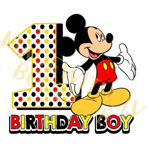 Mickey Mouse Birthday - Etsy