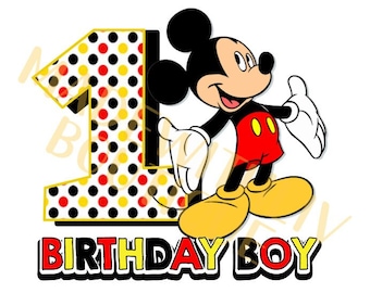 Printable Mickey 2nd Birthday Digital File PNG JPEG - Etsy