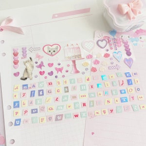 Stickervel Kitty's Birthday Party - schattig briefpapier, Kpop Photocard Trading Supplies, decoratieve stickers