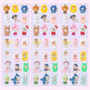 Stickervel Halloween Critters - schattig stickervel, Koreaans briefpapier, decoratieve stickers, plannerstickers
