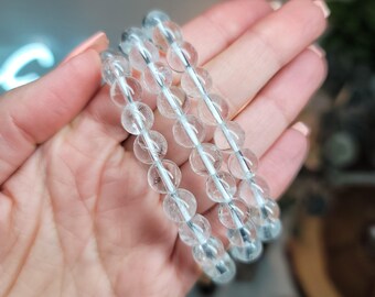 Clear Quartz Bracelet - 8mm Beads - Ultimate healer, Amplification, Enhancing