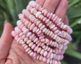 Pink Conch Shell Beaded Bracelet | Soothing, Self-Love, Compassion