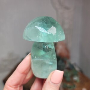 Green Fluorite Mushroom – Clarity & Growth