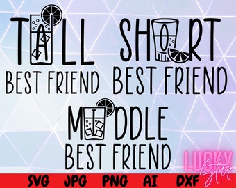 Download Tall Best Friend Svg Etsy