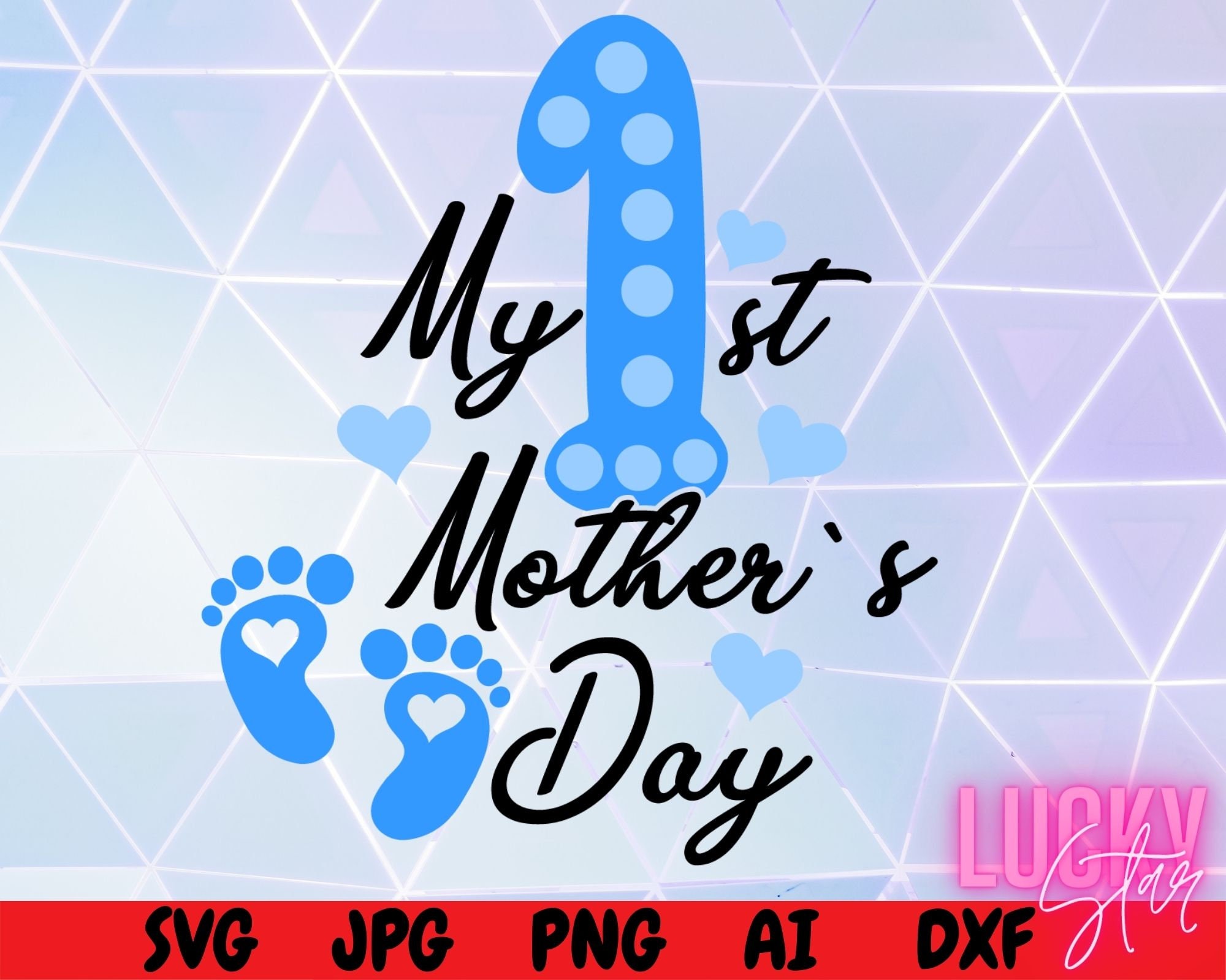 My 1st Mothers Day SVG My first Mothers Day SVG Son SVG | Etsy