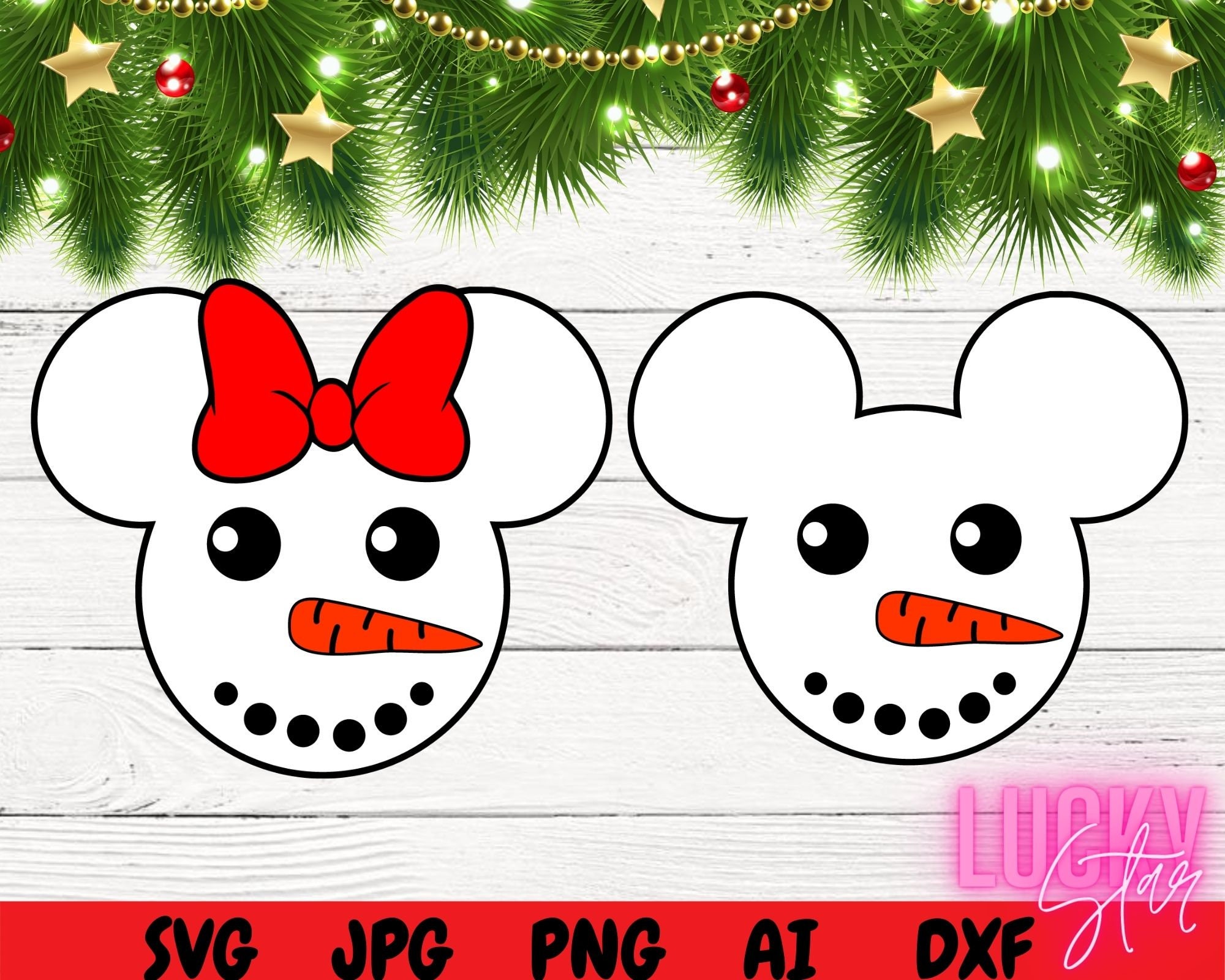 Mickey Snowman SVG Disney Christmas SVG Mickey Mouse SVG | Etsy