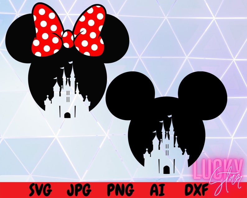 Download Disney SVG Disney Castle SVG Mickey Head SVG Minnie Head ...