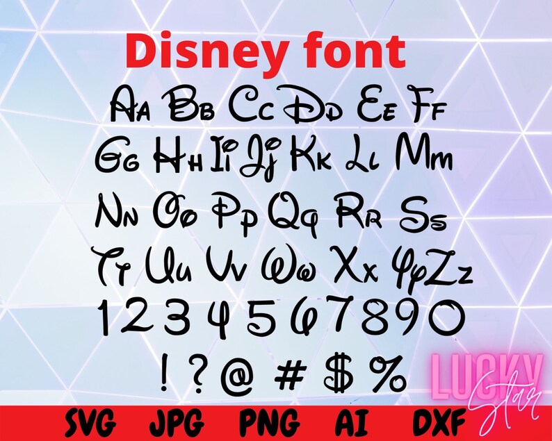 Download Cricut Cut Files Silhouette Disney Numbers Dxf Disney Font Svg Disney Letters Svg Disney Alphabet Drawing Illustration Art Collectibles Delage Com Br