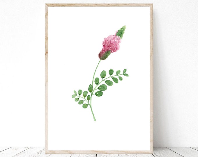 Botanical watercolor painting Printable Wall Art Instant flower Printable flowers Digital files prints INSTANT DOWNLOAD
