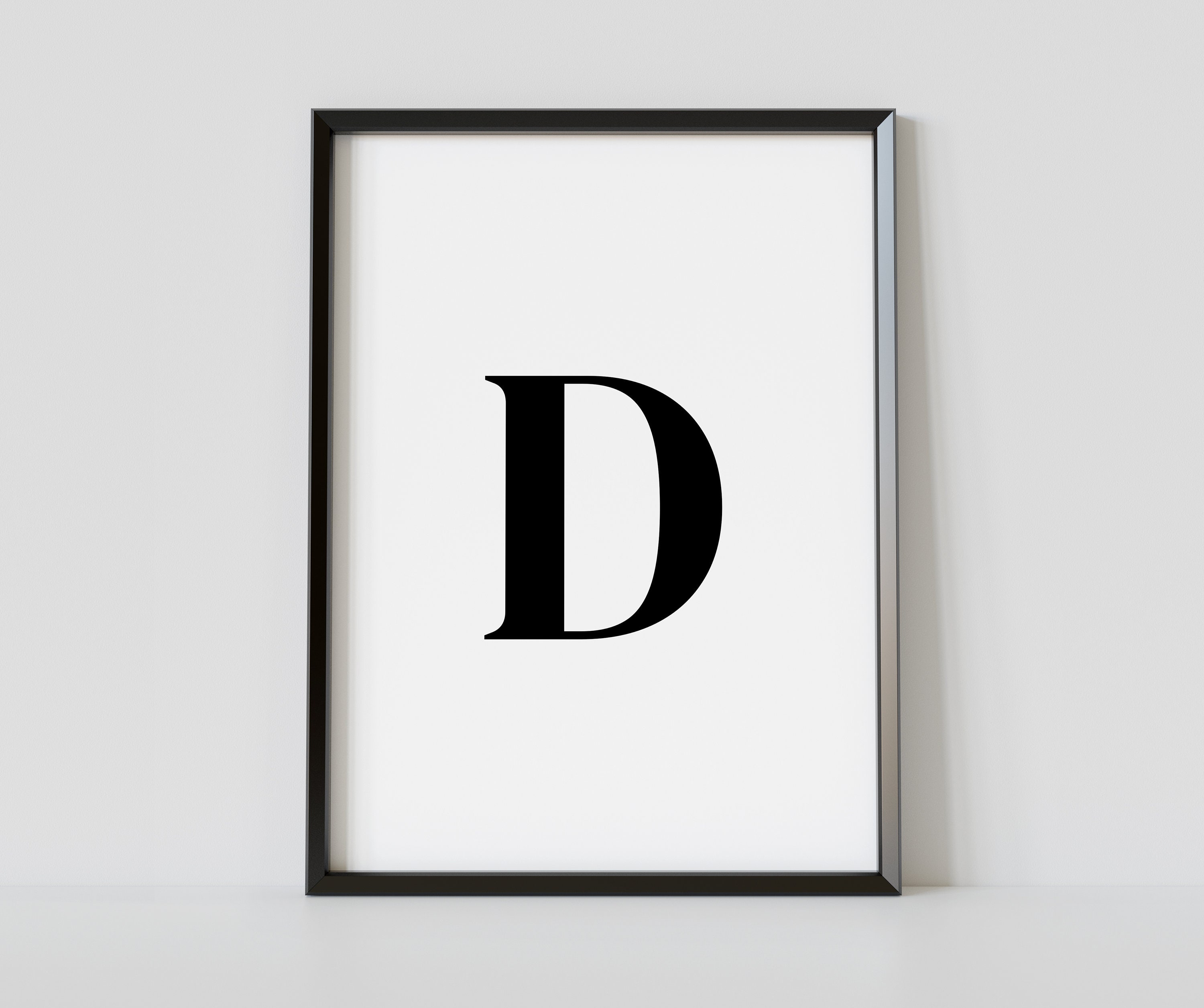 Letter D Poster Letter D Wall Art Letter D Print Letter D Etsy