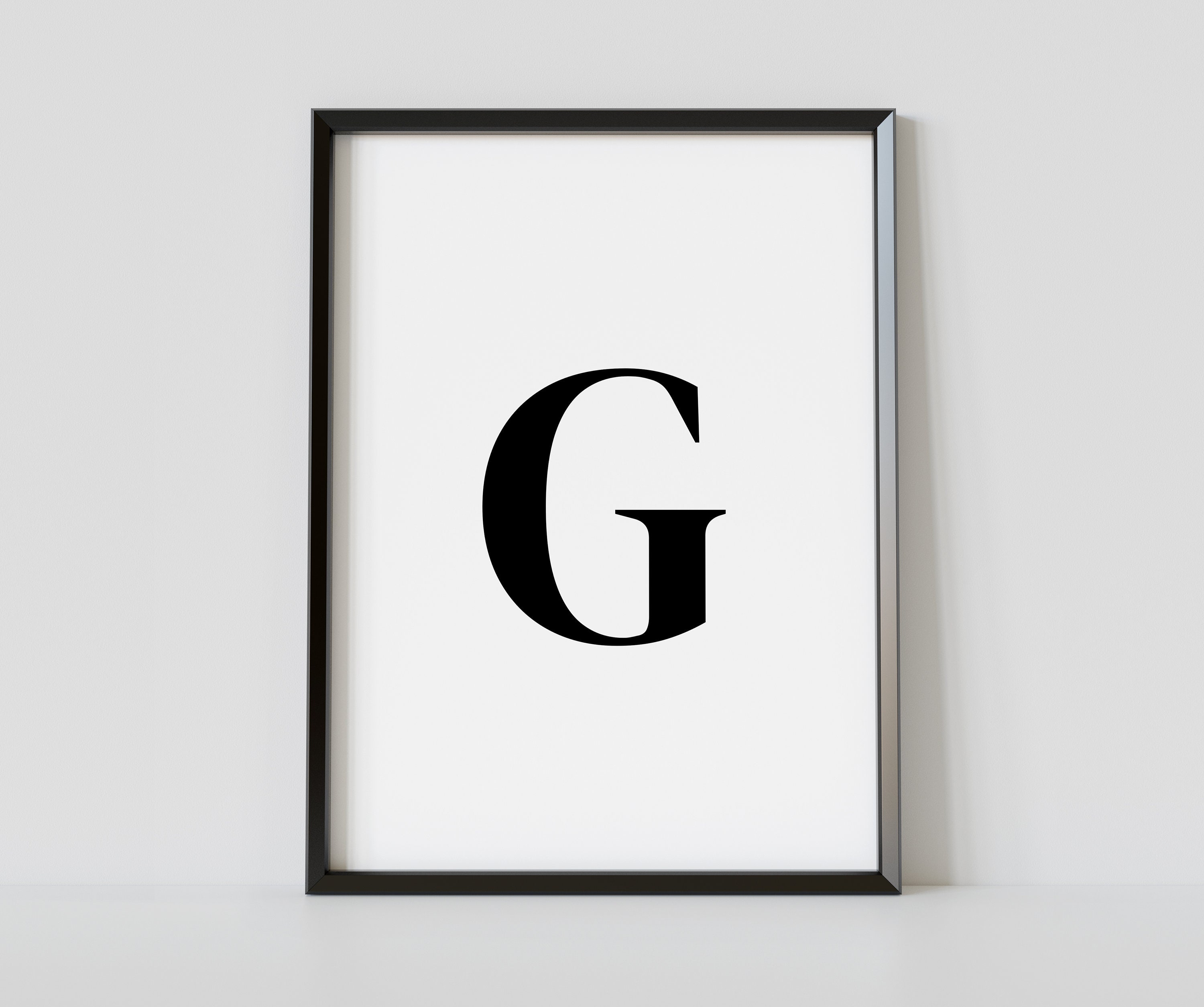 Letter G Poster, Letter G Wall Art, Letter G Print, Letter G Wall Decor