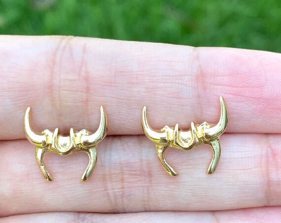 God of Mischief earrings, Stud earrings, gold plating, best friend gift