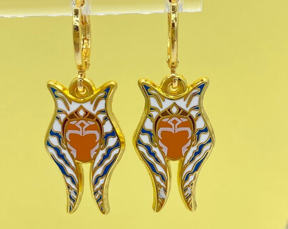 Snips earrings, Hoops dangle Earrings, earrings, hard enamel gold plating