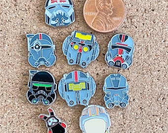 MINI Enamel Pins Helmets / Batch Helmets /MINI FILLER Hard Enamel Pin /May 4th