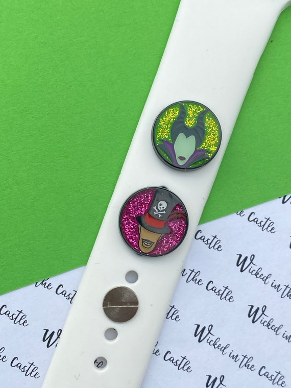 Villains pin and apple watch charm, Apple watch accessories, band button , Halloween jewelry