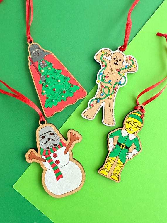 Galactic Holiday Ornaments, Gift tags, stocking stuffers