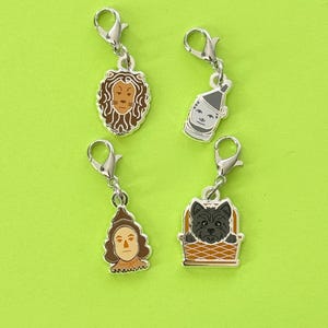 Wizard Charm Bracelet Dangle Purse Charm Clip On, Zipper Pull, Lobster Claw