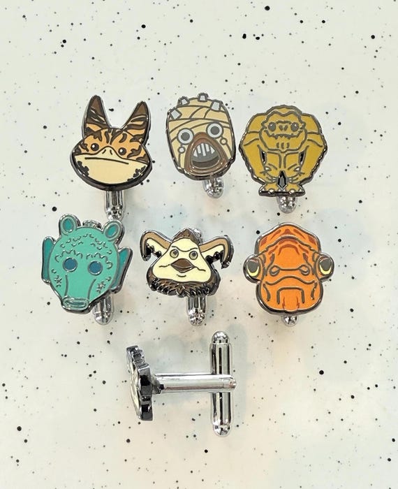 Galactic Friends Cufflinks | Timeless Icons for Weddings & Everyday Style