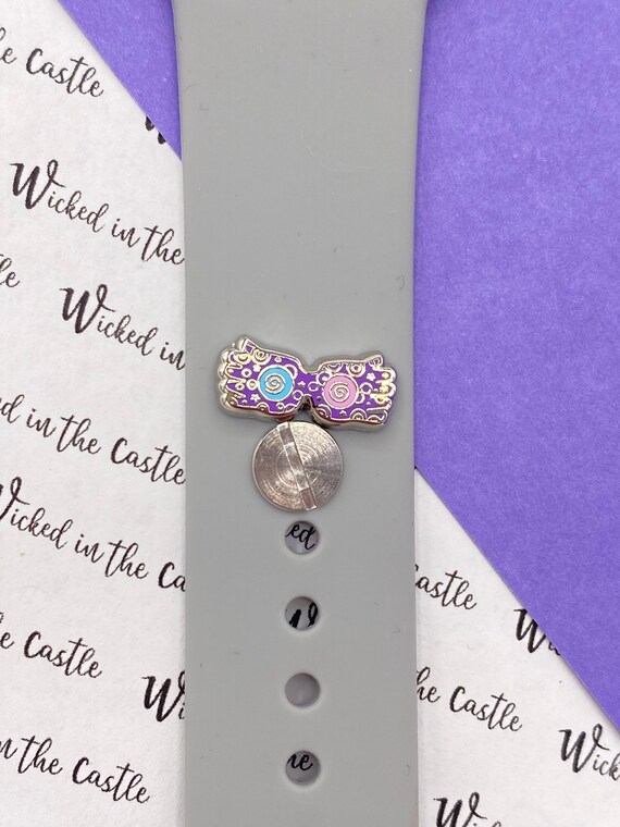 Luna , Glasses with screw apple watch charm, apple watch stud, apple watch button
