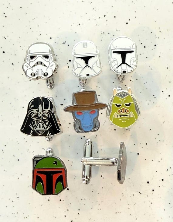 The Dark Side Cufflinks | Inspired Elegance for Weddings or Daily Wear