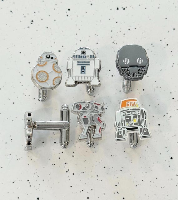 Droid Cufflinks | Loyal Companions for Grooms & Everyday Style