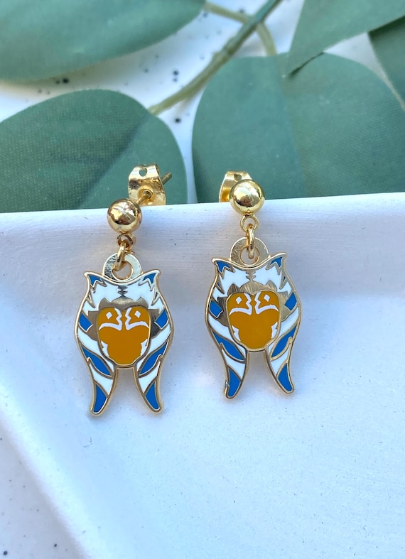 Snips earrings, Stud and Clip on Earrings,  earrings, hard enamel gold and silver plating
