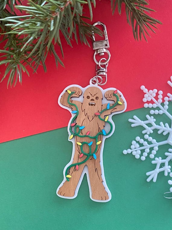 Christmas Chewy Keychain/ Lanyard Backpack /Charm Purse
