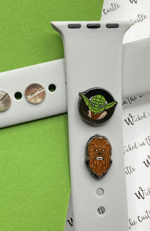 Chewie, Master Y with screw watch charm, Apple watch accessories, band button, apple watch charm, charm band