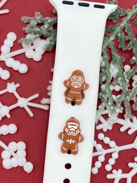 Cookie clone and Darth V, Christmas gift, Star Wars Christmas, apple watch charm, Apple watch accessories, band button, apple watch charm