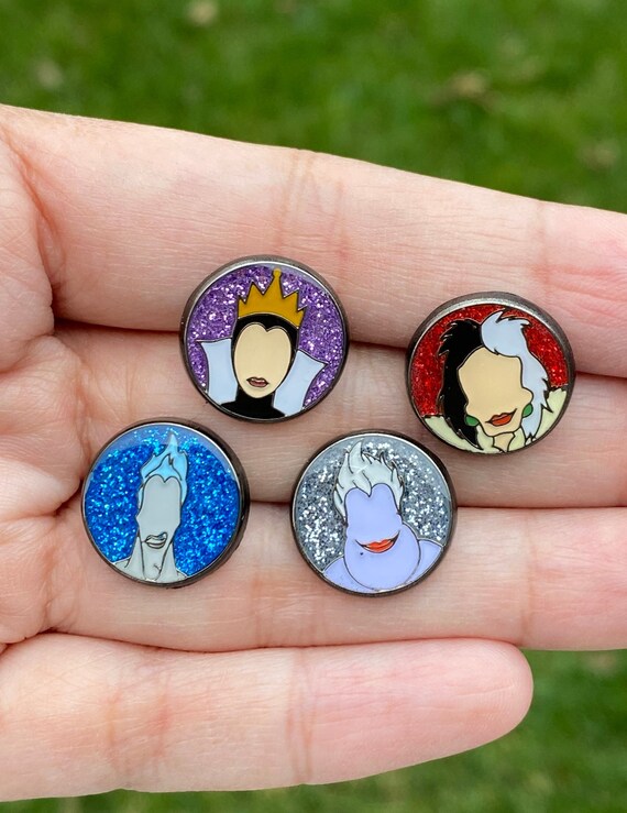 Villains earrings, stud earrings, minimalist Halloween jewelry, theme park accessories